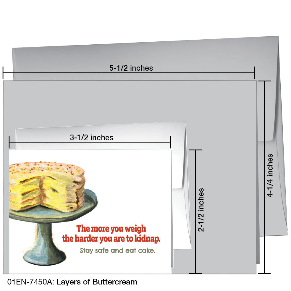 Layers of Buttercream, Greeting Card (7450A) - Arte House