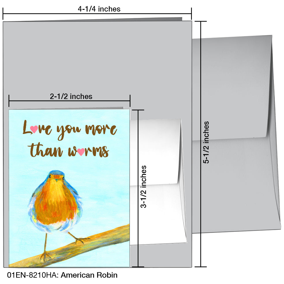 American Robin, Greeting Card (8210HA) - Arte House