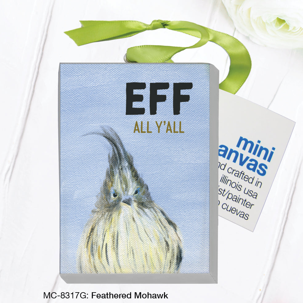 Feather Mohawk, Mini Canvas (MC-8317G) - Arte House