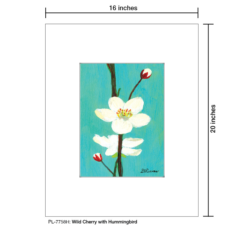 Wild Cherry with Hummingbird, Print (#7758H) - Arte House