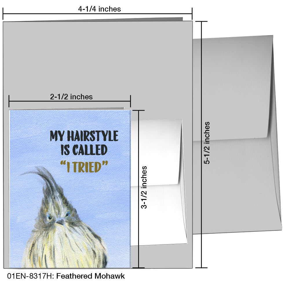 Feather Mohawk, Greeting Card (8317H) - Arte House