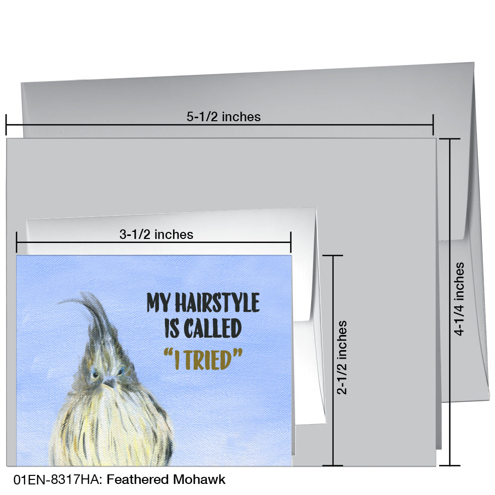 Feather Mohawk, Greeting Card (8317HA) - Arte House