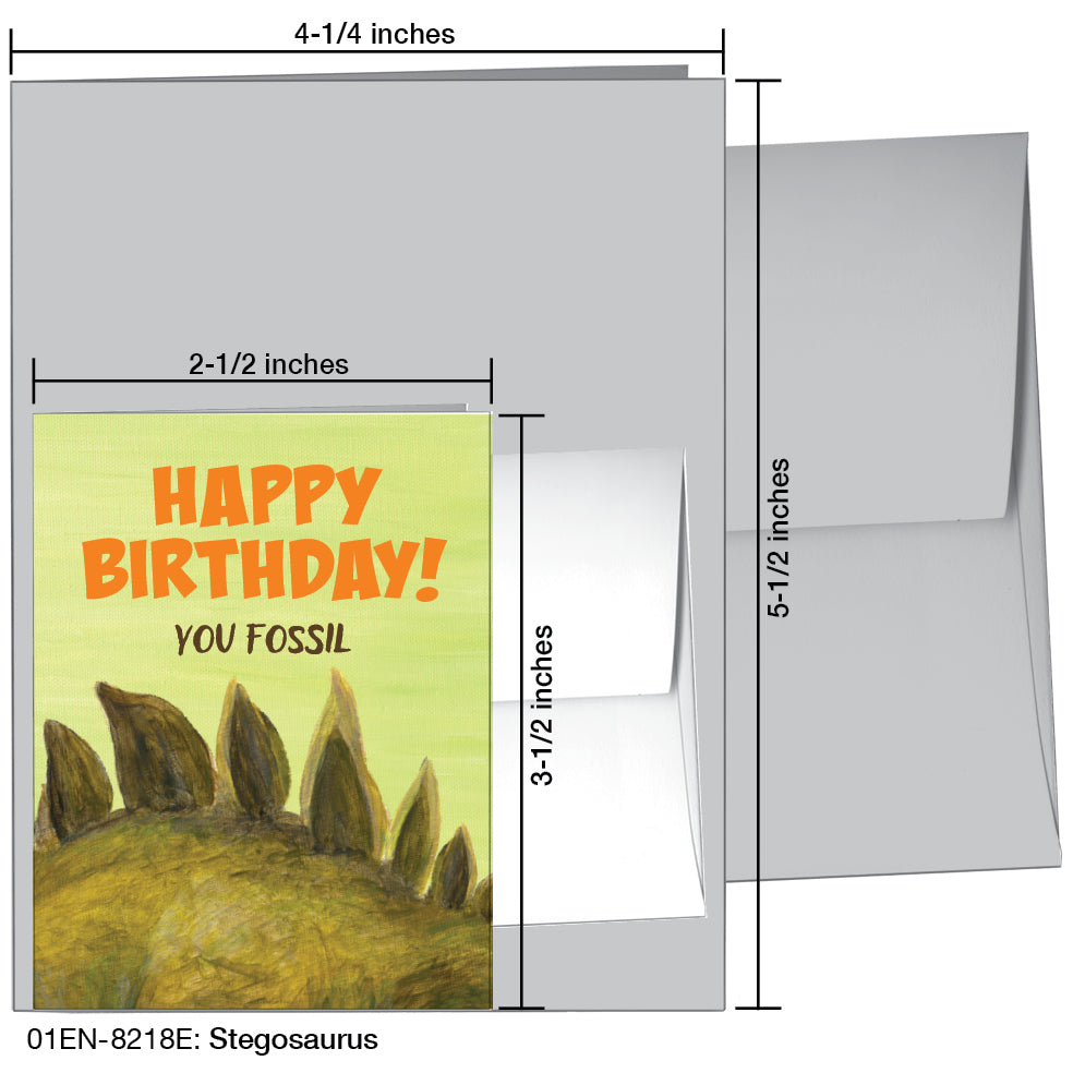 Stegosaurus, Greeting Card (8218E) - Arte House