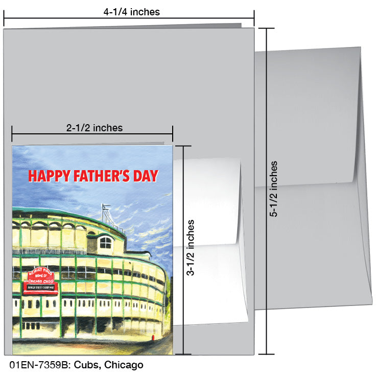 Cubs, Chicago, Greeting Card (7359B) - Arte House