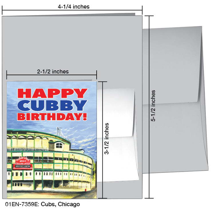 Cubs, Chicago, Greeting Card (7359E) - Arte House