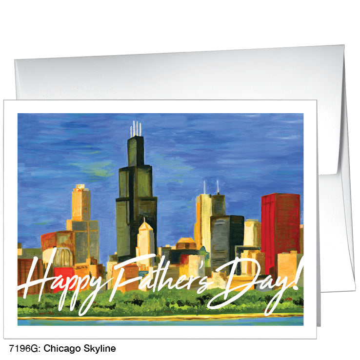 Chicago Skyline, Greeting Card (7196G) - Arte House