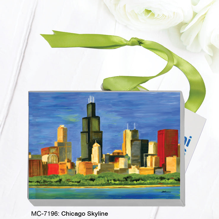 Chicago Skyline, Mini Canvas (MC-7196A) - Arte House