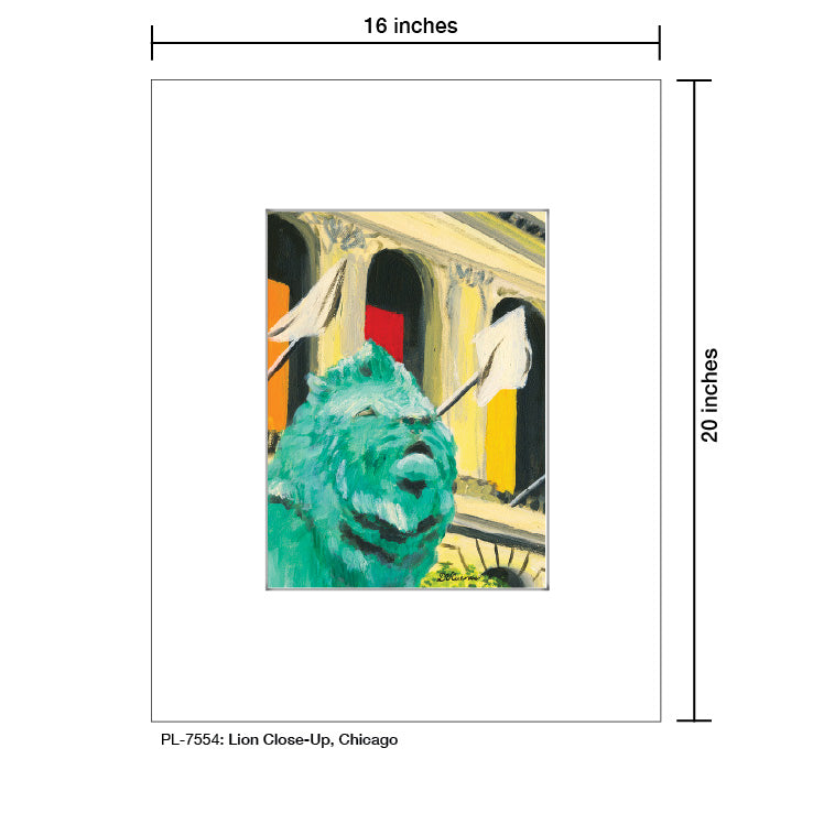 Lion, Chicago, Print (#7367AA)