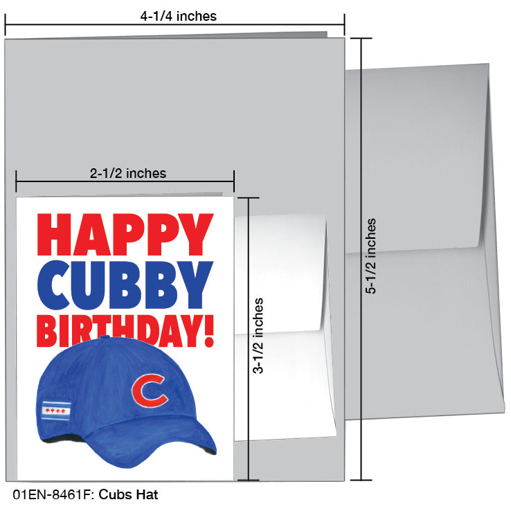 Cubs Hat, Greeting Card (8461F) - Arte House