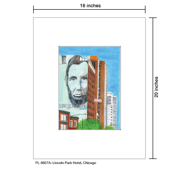 Lincoln Hotel, Chicago, Print (#8807A) - Arte House