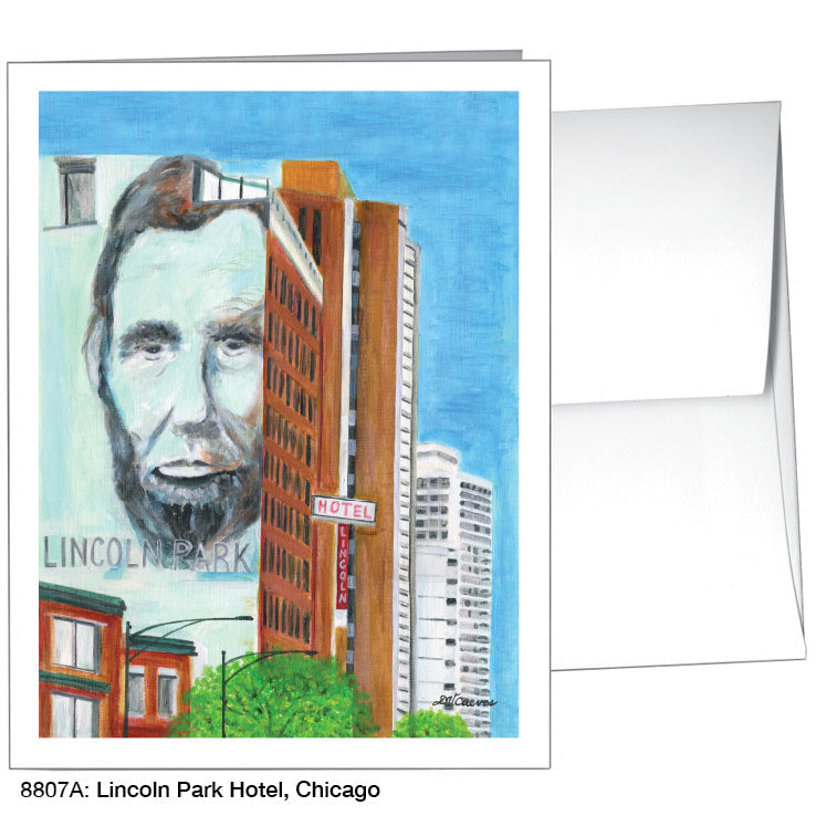 Lincoln Hotel, Chicago, Greeting Card (8807A) - Arte House