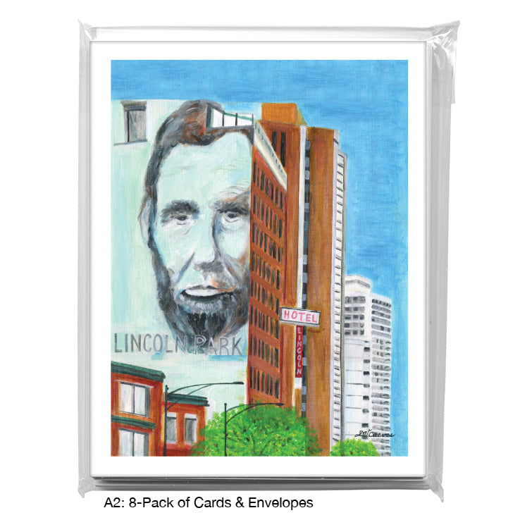Lincoln Hotel, Chicago, Greeting Card (8807A) - Arte House