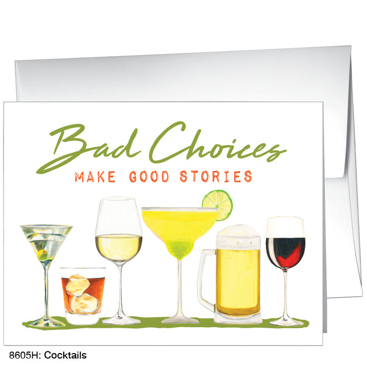 Cocktails, Greeting Card (8605H) - Arte House