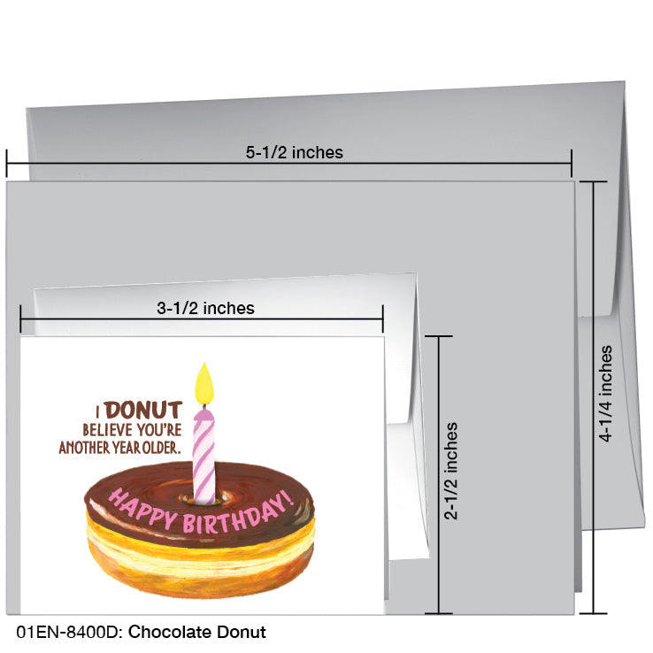 Chocolate Donut, Greeting Card (8400D) - Arte House
