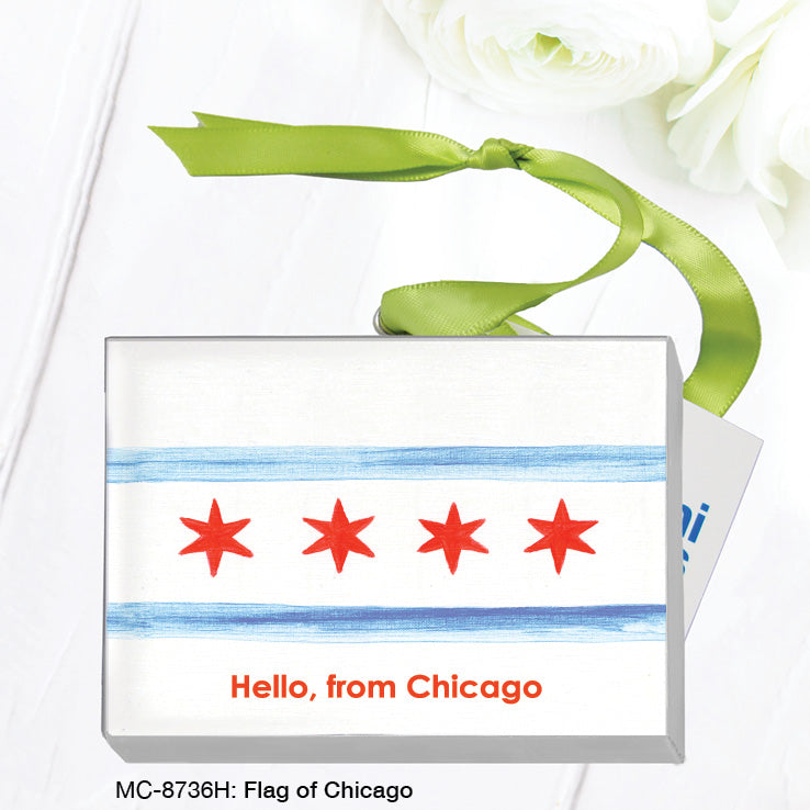 Flag of Chicago, Mini Canvas (MC-8736H) - Arte House