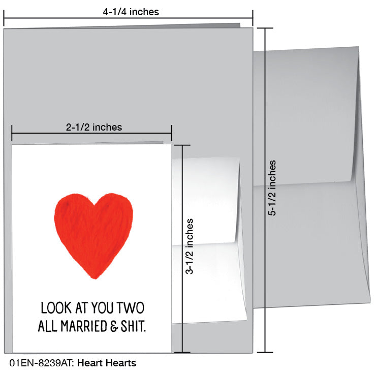 Heart Hearts, Greeting Card (8239AT) - Arte House