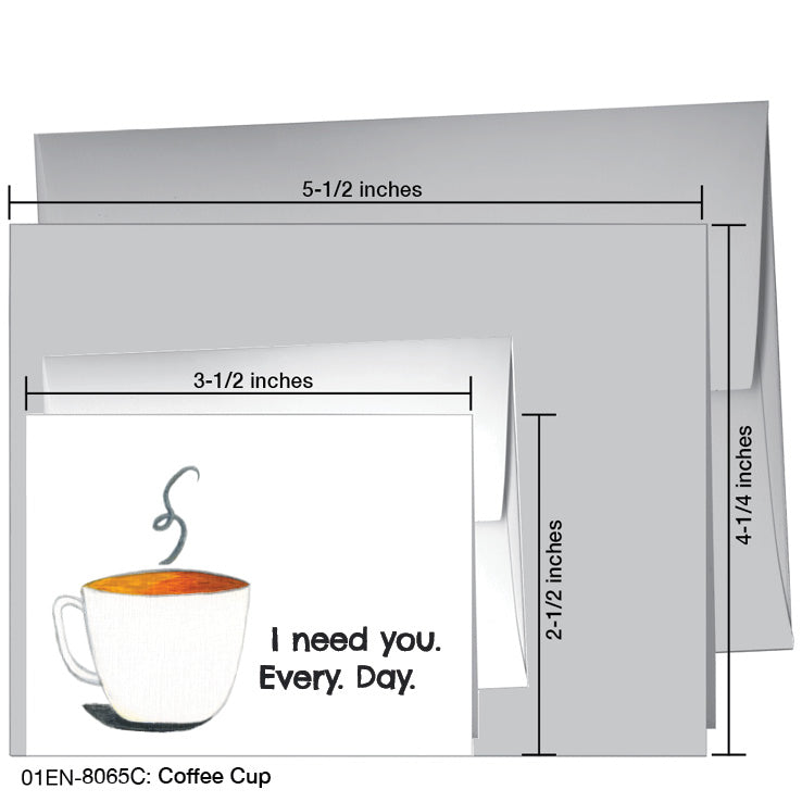 Coffee Cup, Greeting Card (8065C) - Arte House