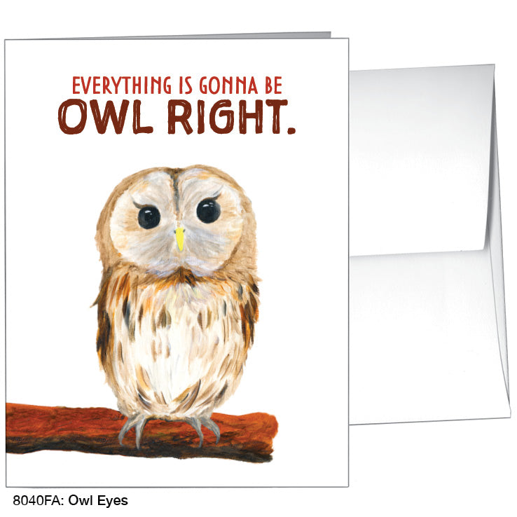Owl Eyes, Greeting Card (8040FA)