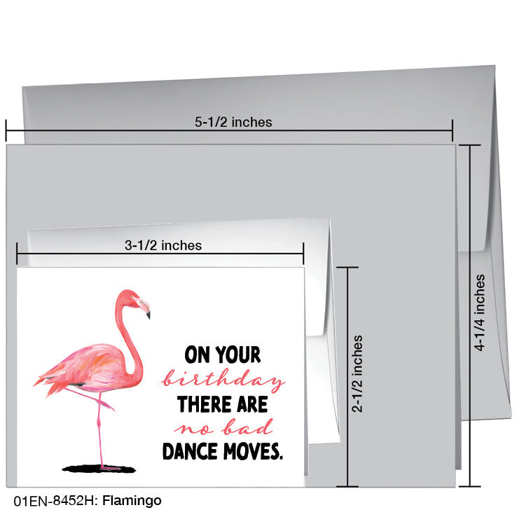Flamingo, Greeting Card (8452H) - Arte House