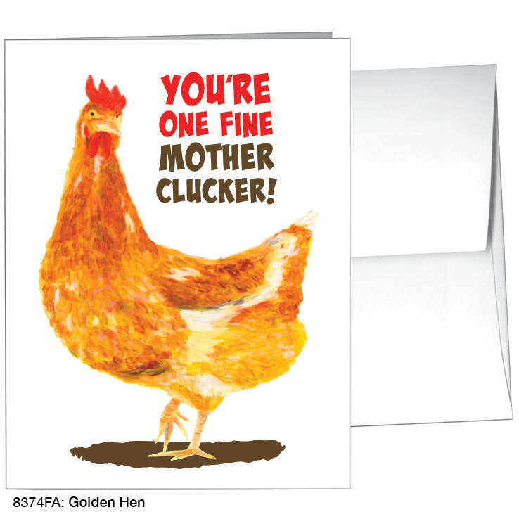 Golden Hen, Greeting Card (8374EA) - Arte House