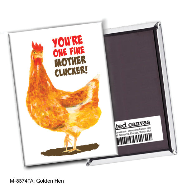 Golden Hen, Magnet (M-8374FA) - Arte House