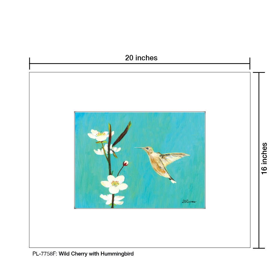 Wild Cherry with Hummingbird, Print (#7758F) - Arte House