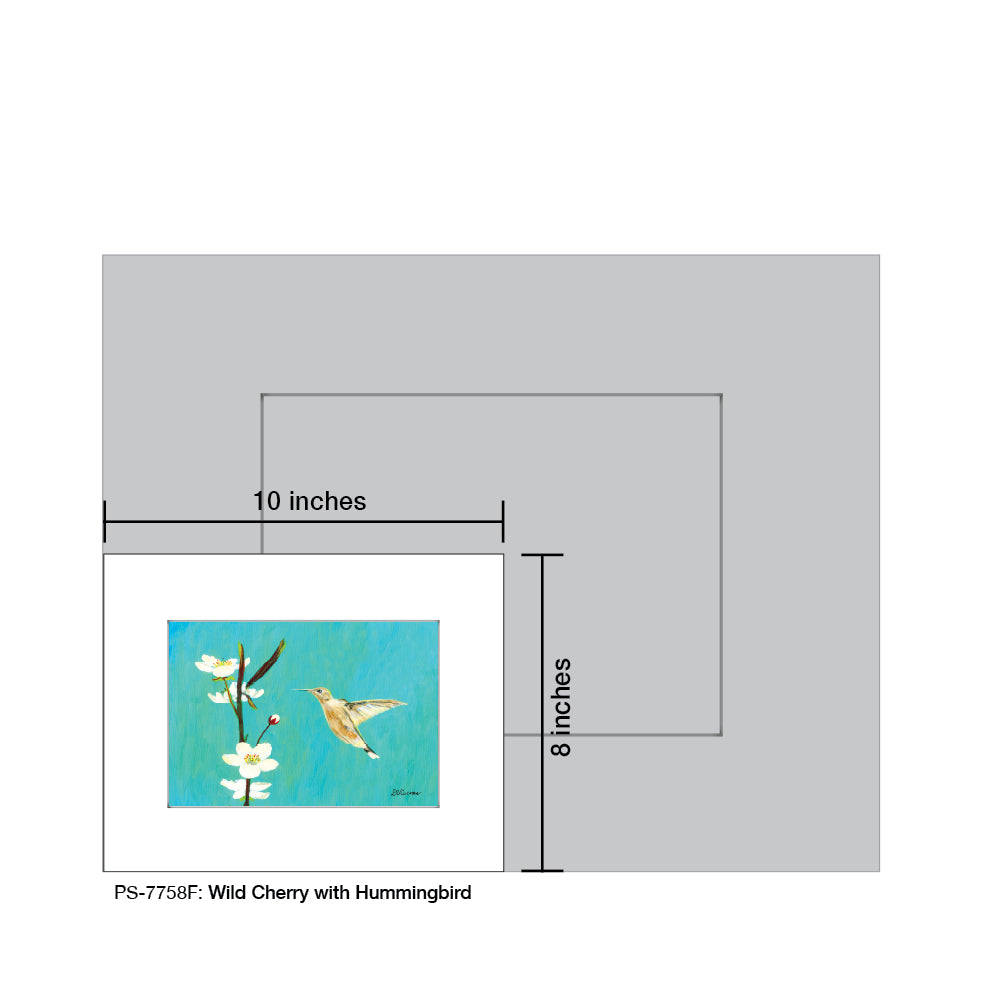 Wild Cherry with Hummingbird, Print (#7758F) - Arte House