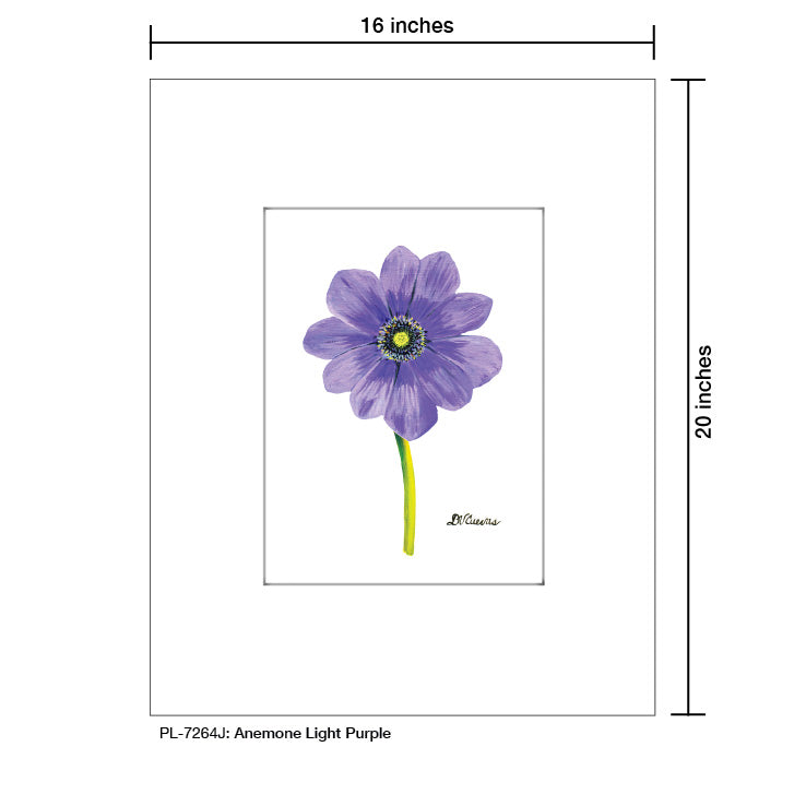Anemone Light Purple, Print (#7264J) - Arte House