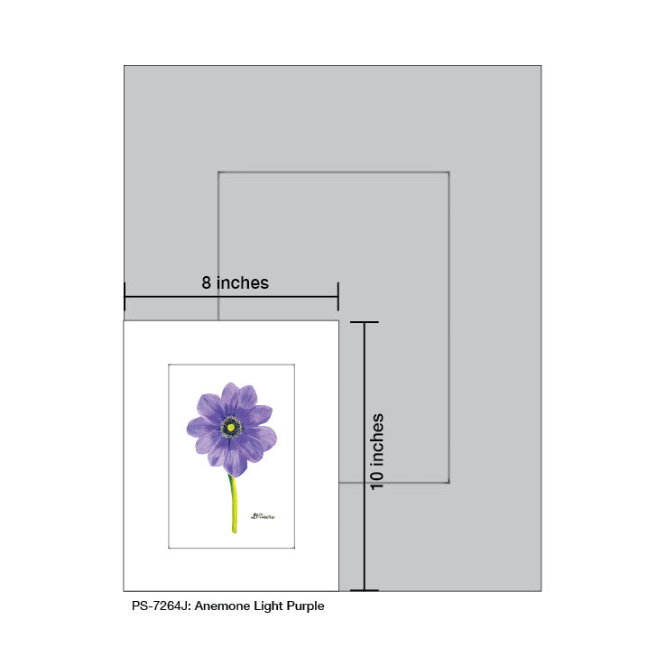 Anemone Light Purple, Print (#7264J) - Arte House