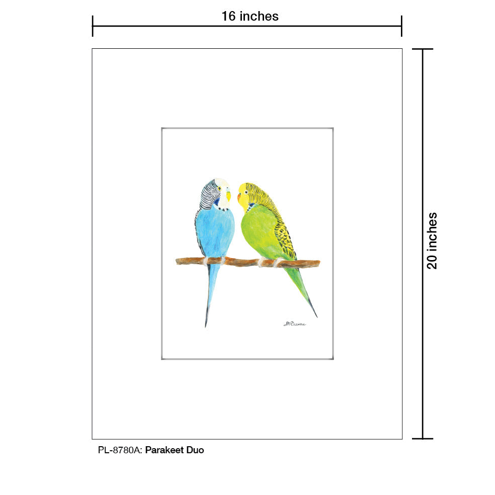 Parakeet Duo, Print (#8780A) - Arte House