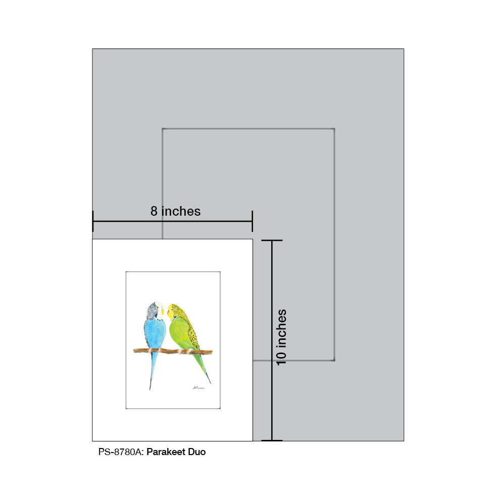 Parakeet Duo, Print (#8780A) - Arte House