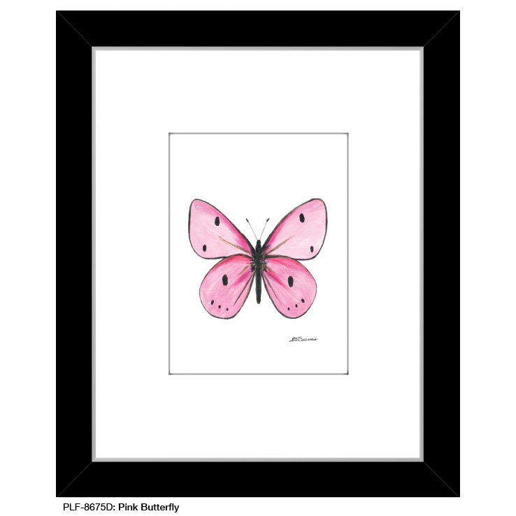 Pink Butterfly, Print (#8675D) - Arte House