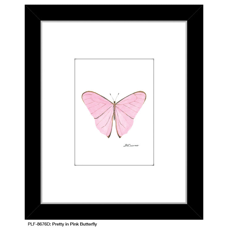 Pretty in Pink Butterfly, Print (#8676D) - Arte House