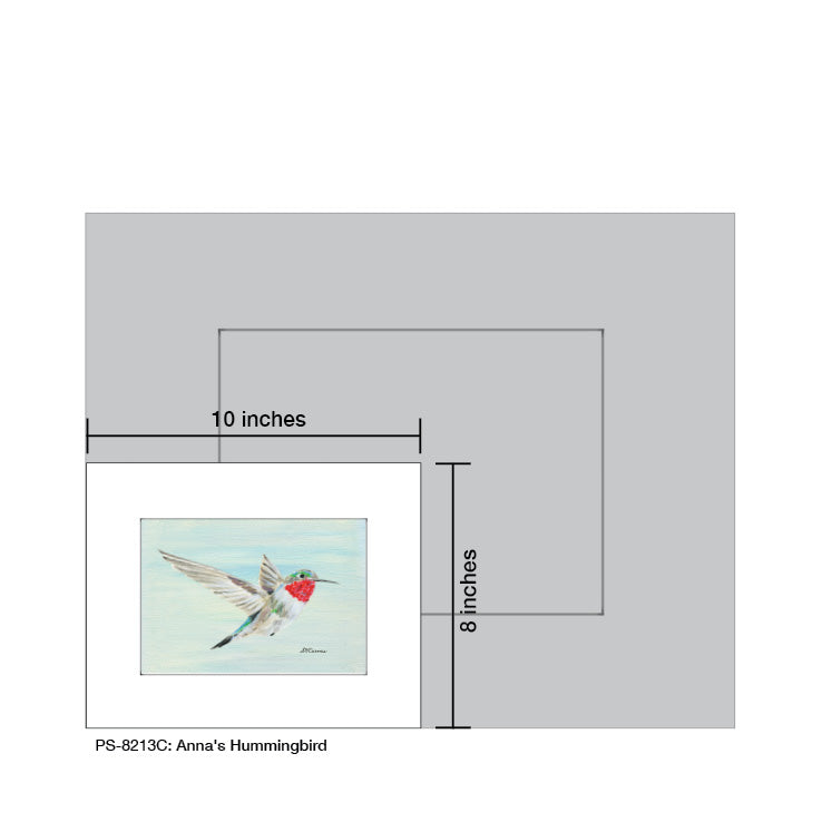 Anna's Hummingbird, Print (#8213C) - Arte House