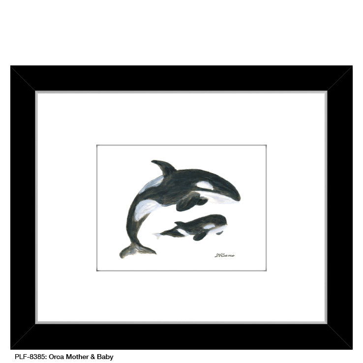 Orca Mother & Baby, Print (#8385B) - Arte House