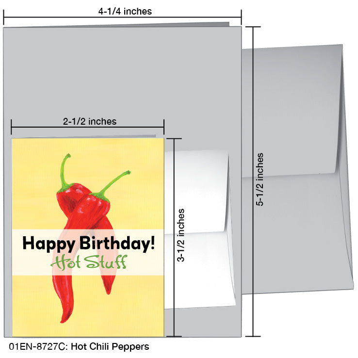 Hot Chili Peppers, Greeting Card (8727C)