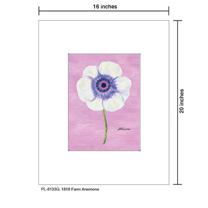 1818 Farm Anemone, Print (#8133G)