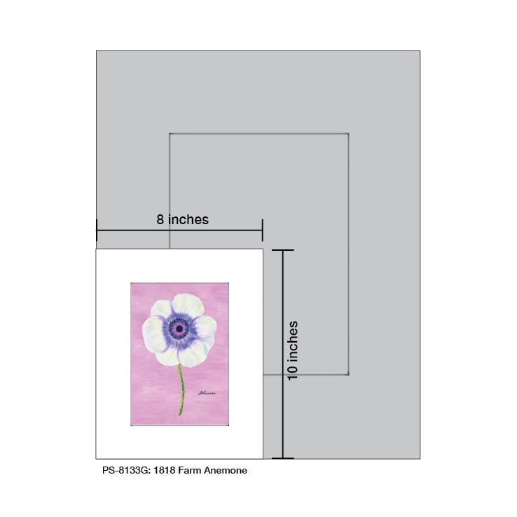 1818 Farm Anemone, Print (#8133G) - Arte House