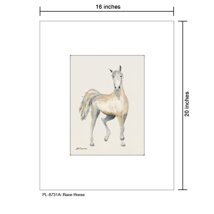 Race Horse, Print (#8731A) - Arte House
