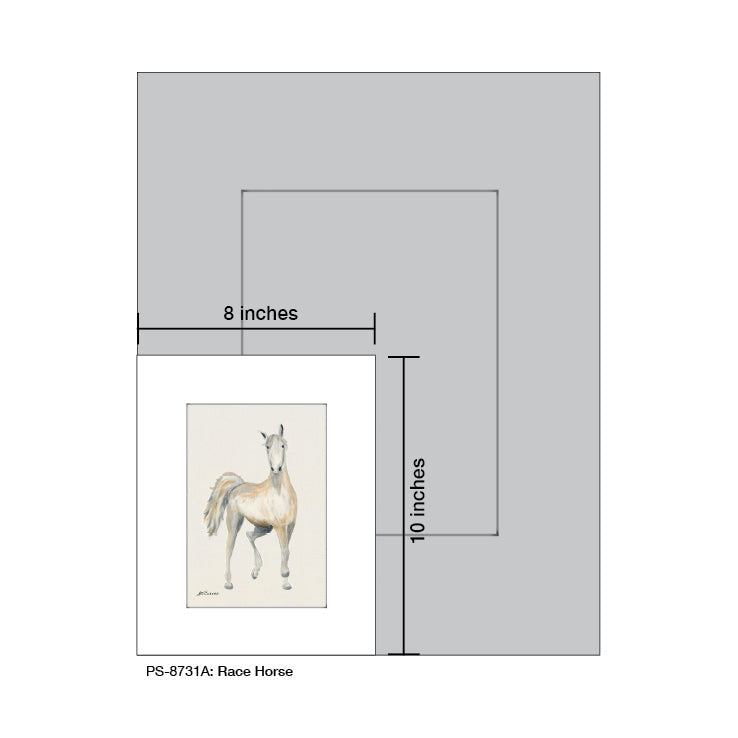 Race Horse, Print (#8731A) - Arte House