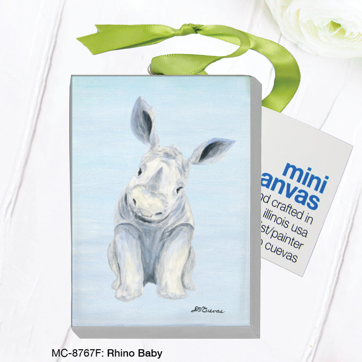 Rhino Baby, Mini Canvas (MC-8767F) - Arte House