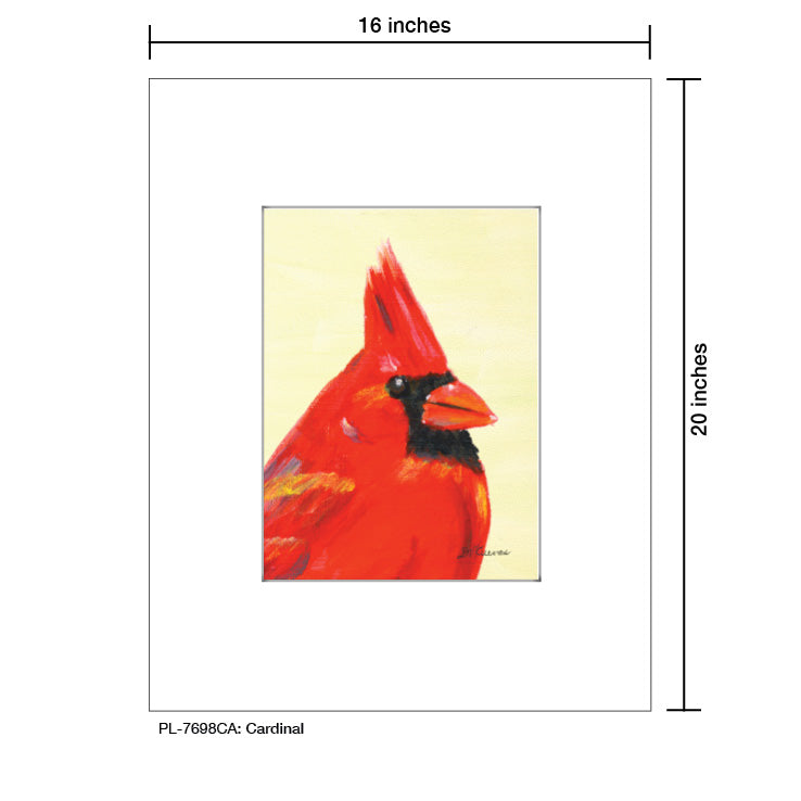 Cardinal, Print (#7698CA) - Arte House