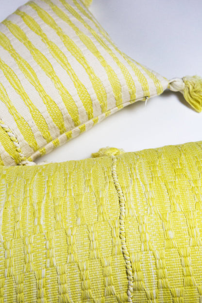 Antigua Pillow - Faded Yellow Solid