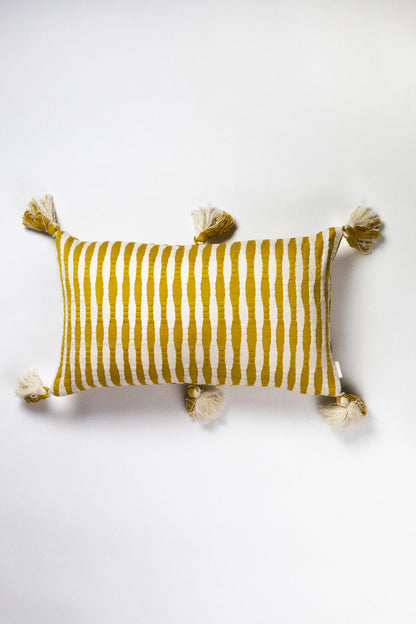Antigua Pillow - Ochre Striped