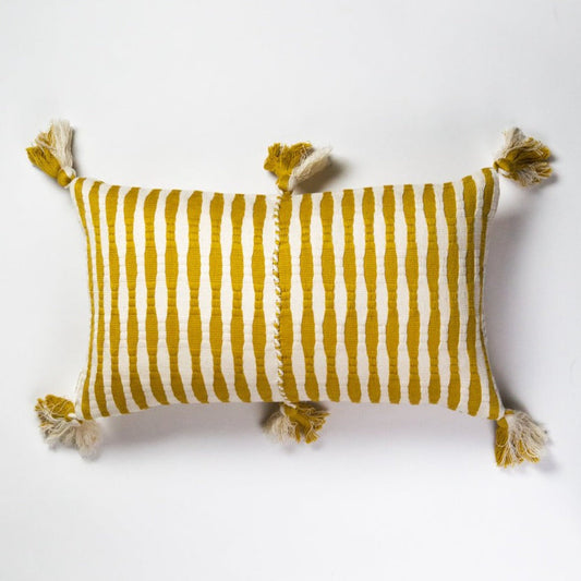 Antigua Pillow - Ochre Striped