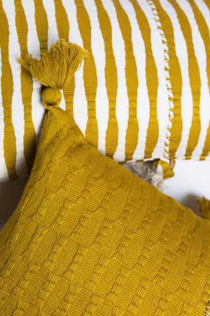 Antigua Pillow - Ochre Solid