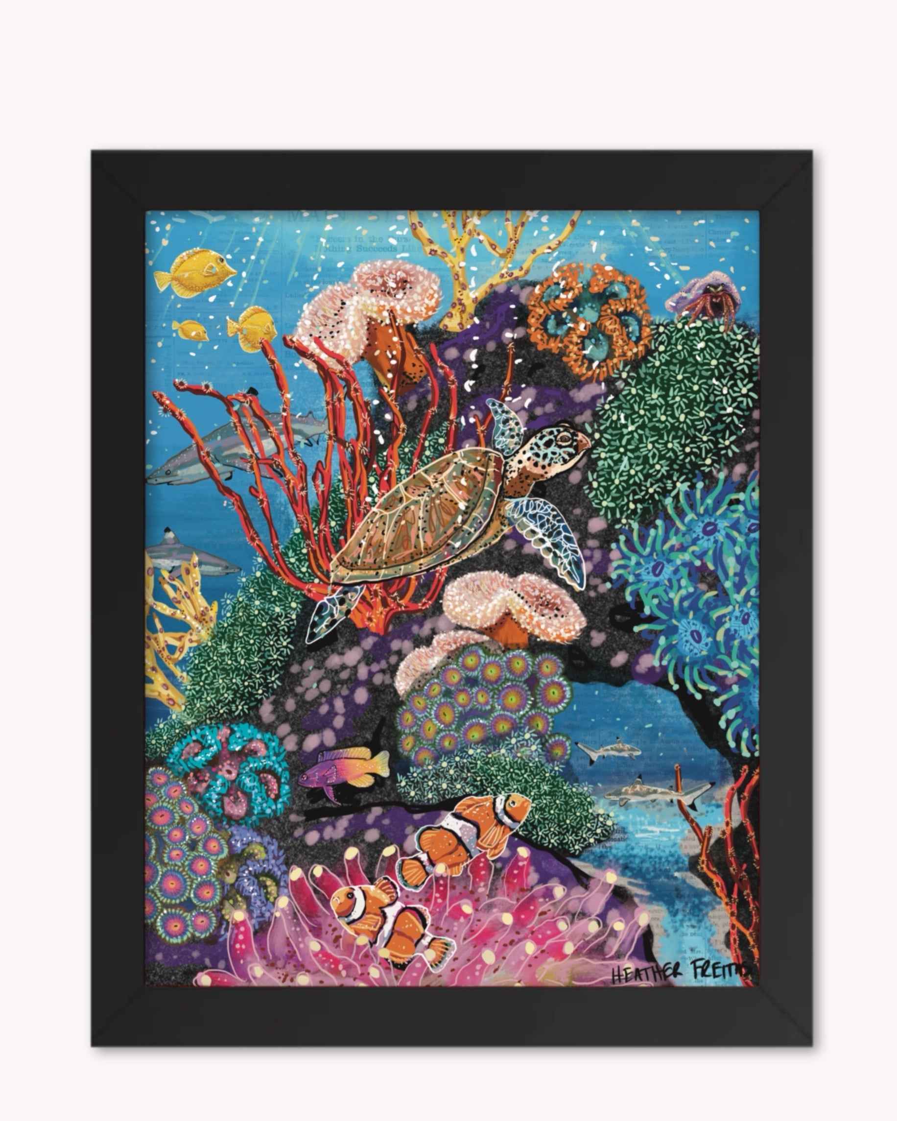 Candy Coral Reef Print