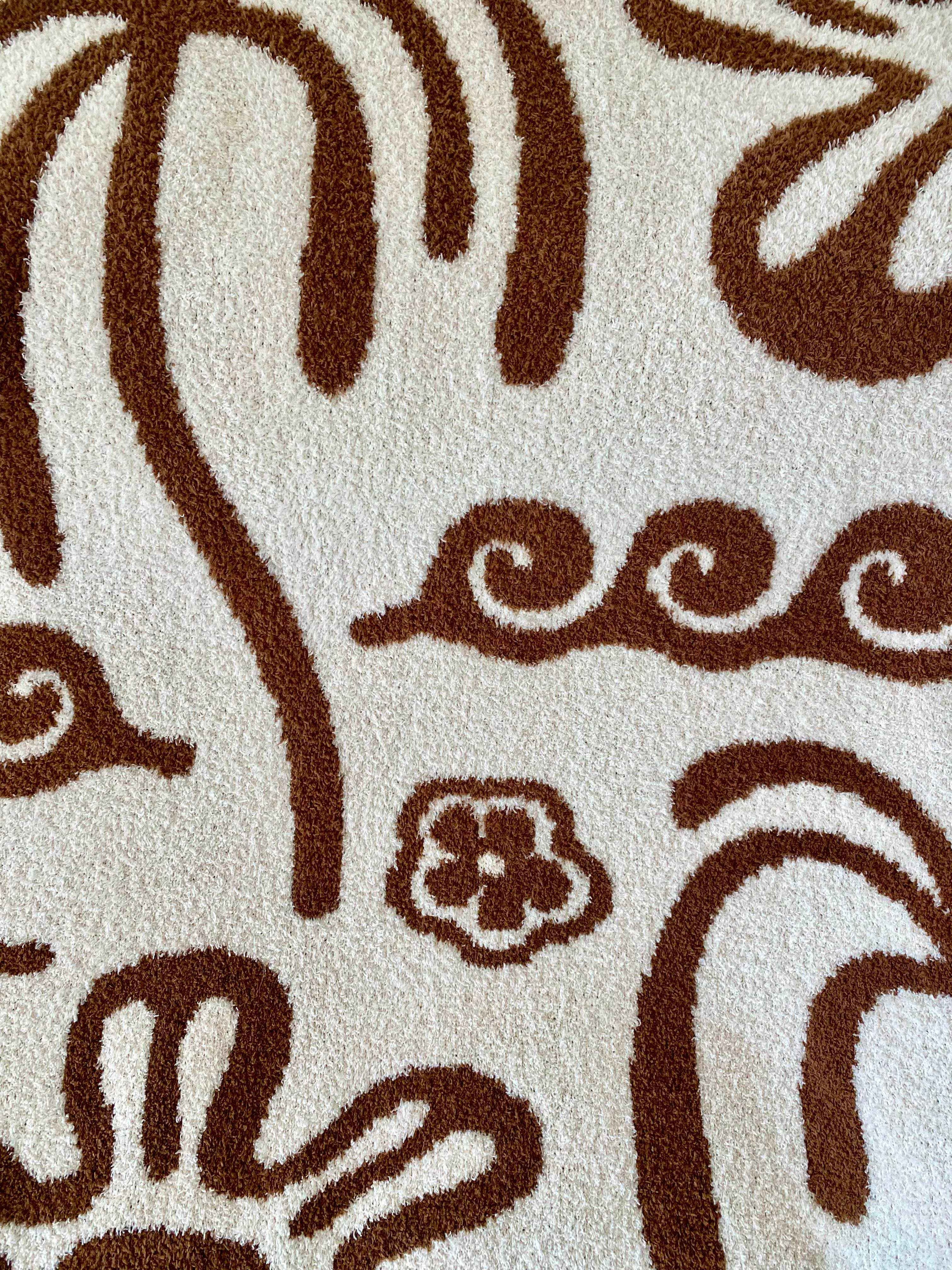 Hanalei Plush Throw - Mocha & Cream