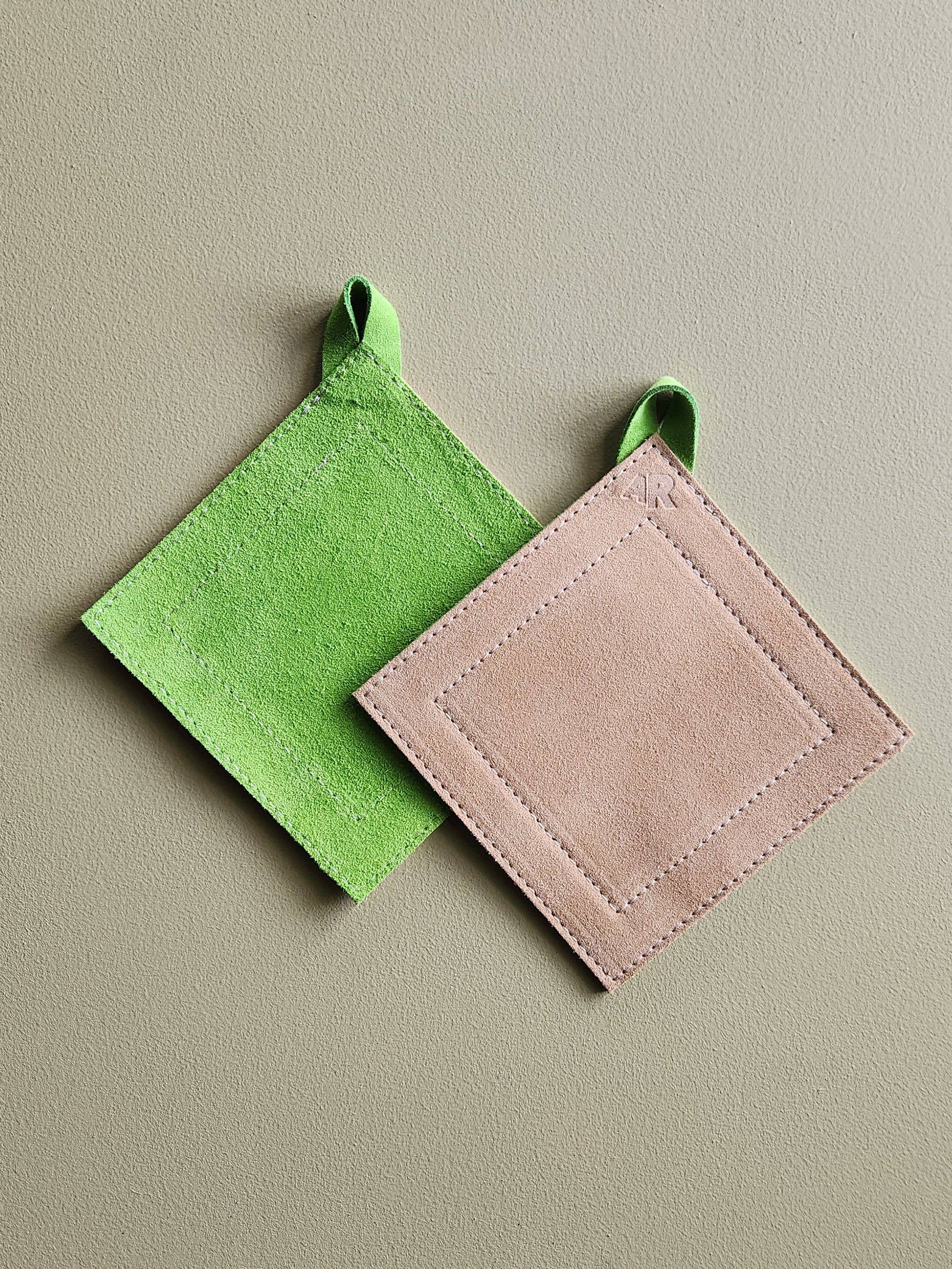 Suede Potholder - Lime