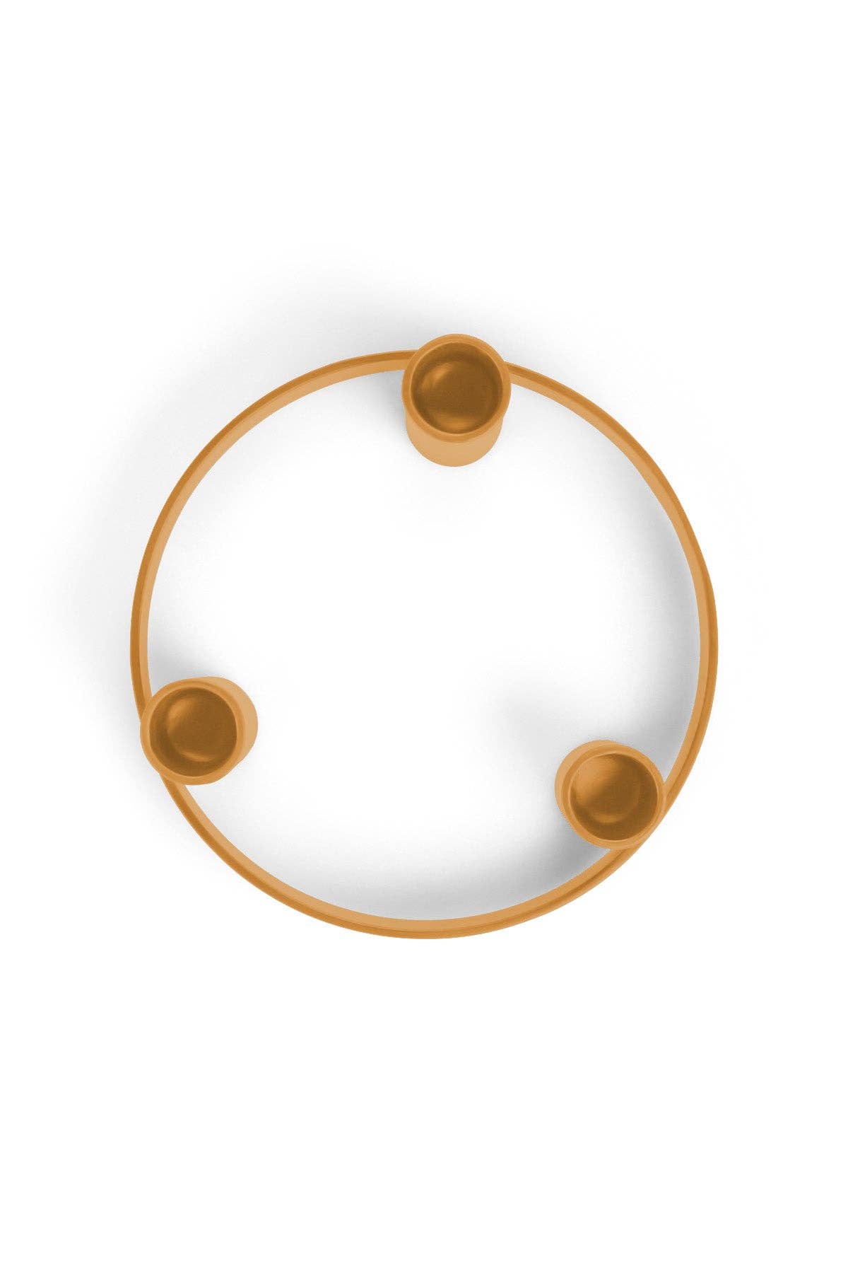 Round Metal Candelabra Ring in Marigold